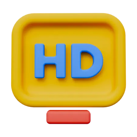 HD Resolution  3D Icon