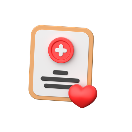 Healthcare Report  3D Icon