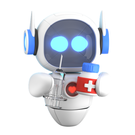 Healthcare Robot  3D Icon