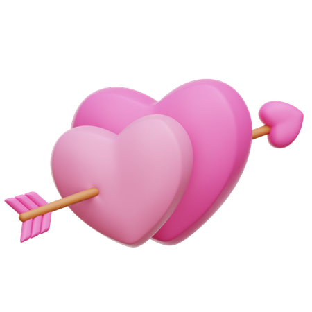 Heart Arrow  3D Icon