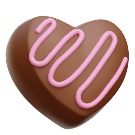 Heart Chocolate  3D Icon