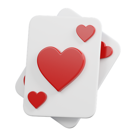 Heart Poker Card  3D Icon