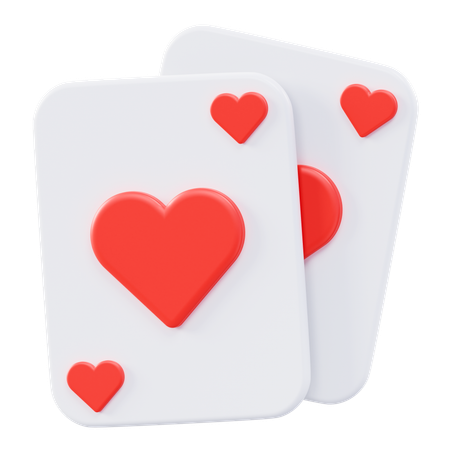 Heart Poker Card  3D Icon