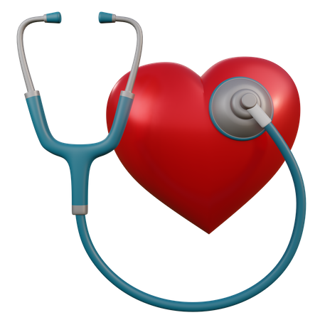 Heart Rate Stethoscope  3D Icon