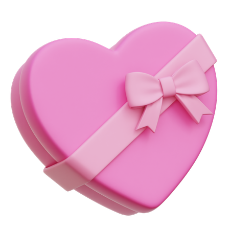 Heart Shape Gift  3D Icon