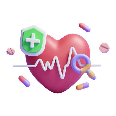 Heartbeat  3D Icon