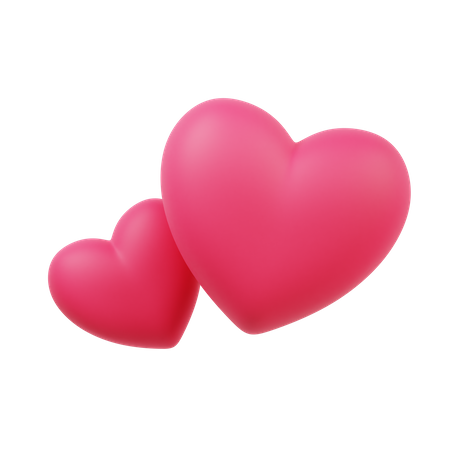 Hearts  3D Icon