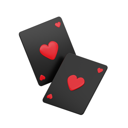 Hearts Poker Card  3D Icon