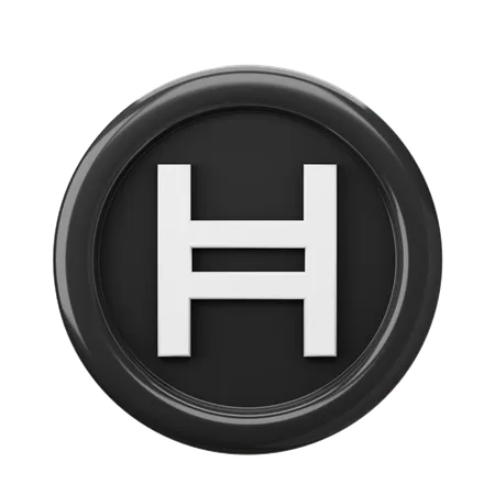 Hedera HBAR Coin  3D Icon