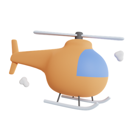 Helicopter  3D Icon