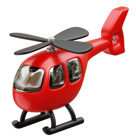 Helicopter  3D Icon