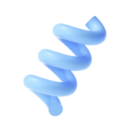 Helix-Form  3D Illustration