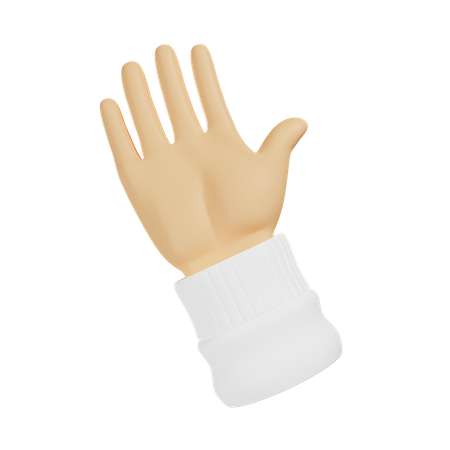 Hello hand gesture  3D Illustration