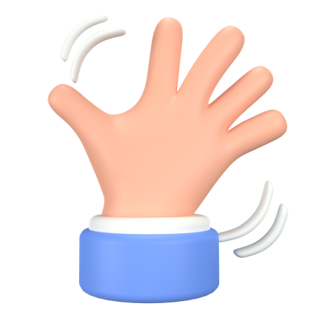 Hello Sign Hand Gesture  3D Icon