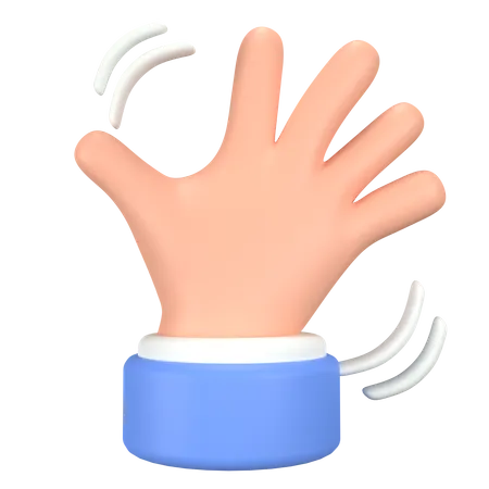 Hello Sign Hand Gesture  3D Icon