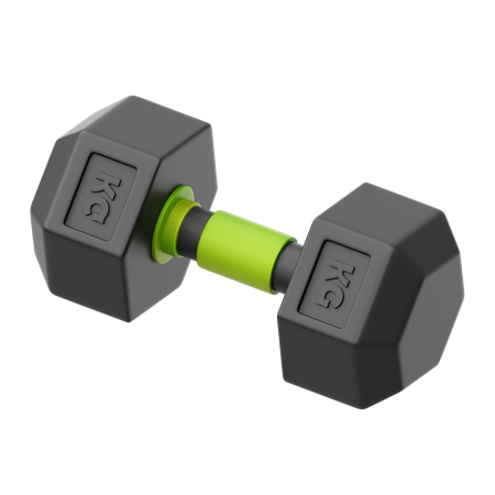 Hexagonal Dumbbell  3D Icon