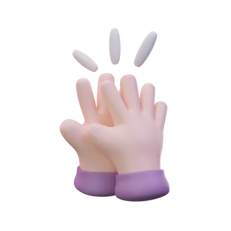 Hi Five Hand Gesture  3D Icon