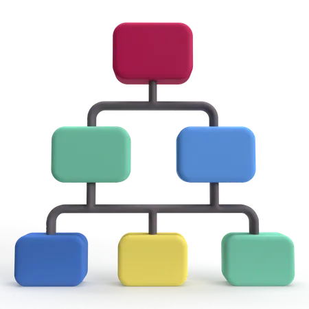 Hierarchy  3D Icon