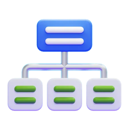 HIERARCHY  3D Icon