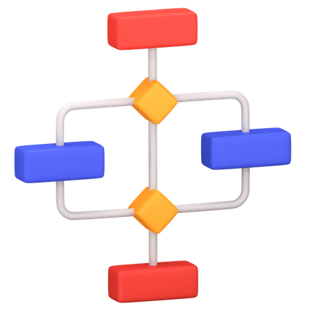 Hierarchy Chart  3D Icon