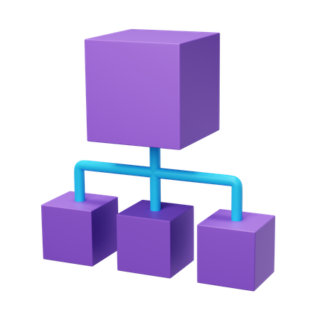 Hierarchy Cubes  3D Icon