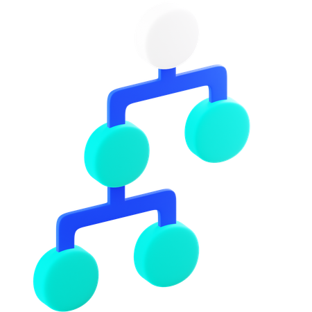 Hierarchy Structure  3D Icon