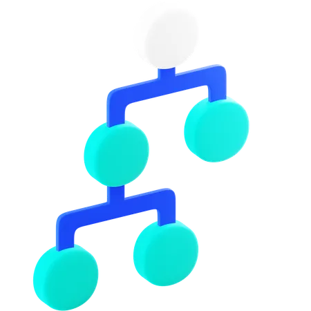 Hierarchy Structure  3D Icon