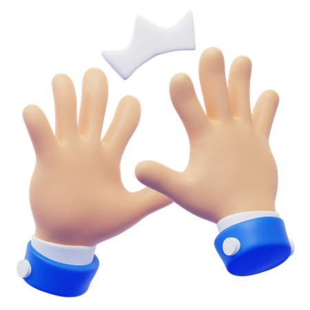 High Five Hand Gesture  3D Icon