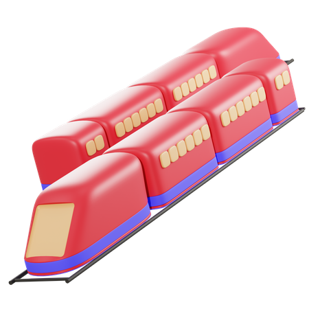 High Speed Train  3D Illustration