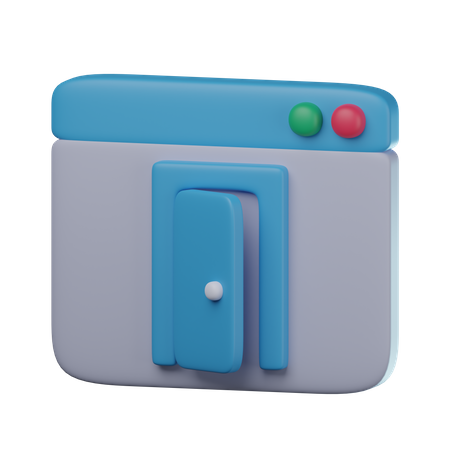 Hintertür  3D Icon