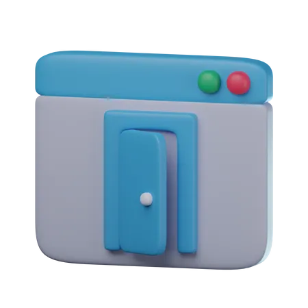 Hintertür  3D Icon