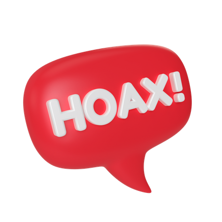 Hoax  3D Illustration