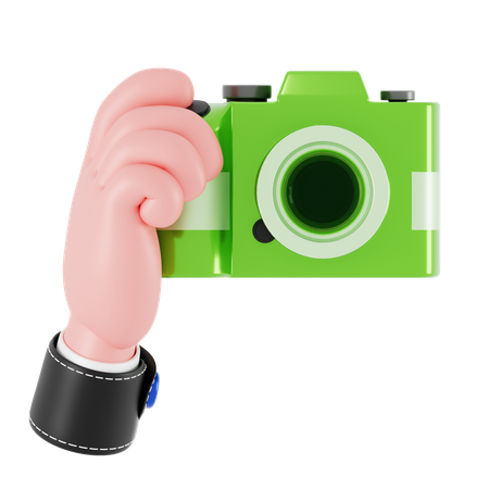 Holding Camera Hand Gesture  3D Icon