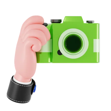 Holding Camera Hand Gesture  3D Icon