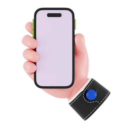 Holding Phone Hand Gesture  3D Icon