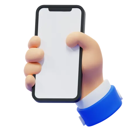 Holding Phone Hand Gesture  3D Icon