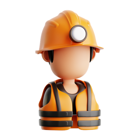 Hombre de la construcción  3D Icon