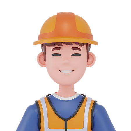 Hombre de la construcción  3D Icon