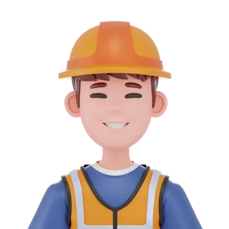 Hombre de la construcción  3D Icon