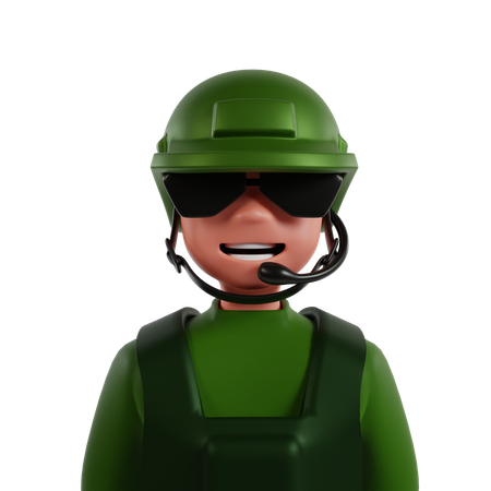 Hombre del ejército  3D Icon