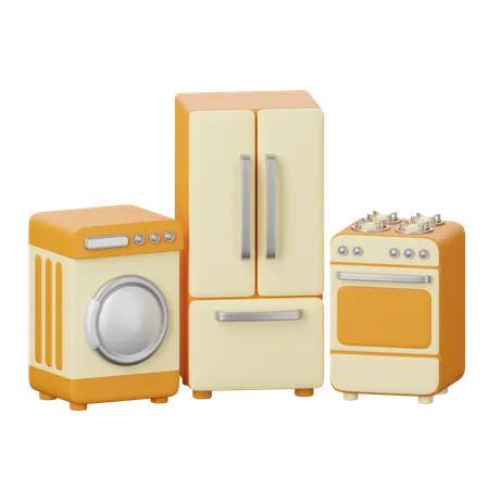 Home Appliances  3D Icon