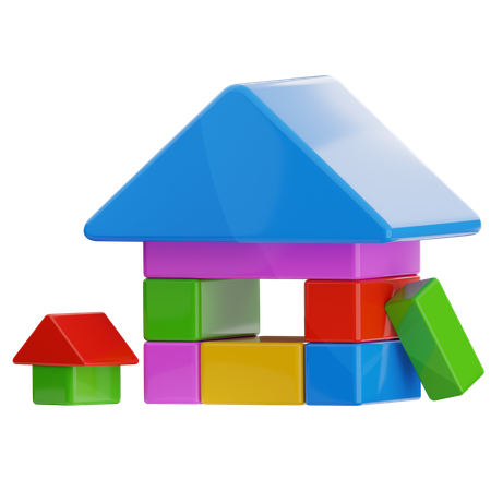 Home Block  3D Icon