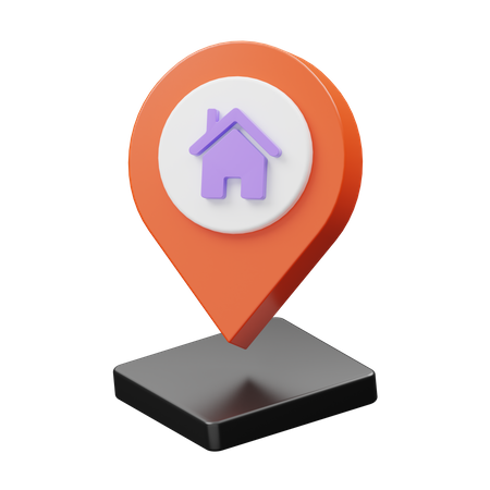 Home Location  3D Illustration