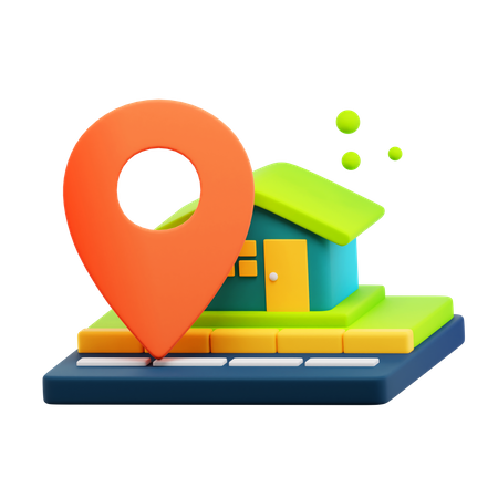 Home Location  3D Icon