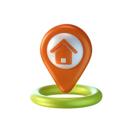 Home Location  3D Icon