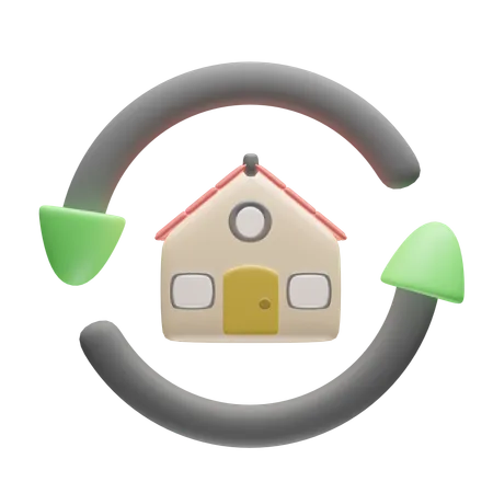 Home Reset  3D Icon