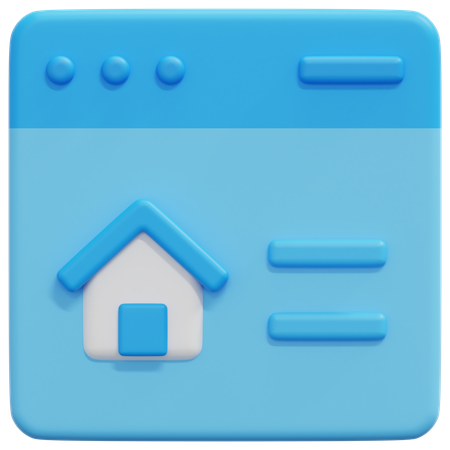 Home Website  3D Icon