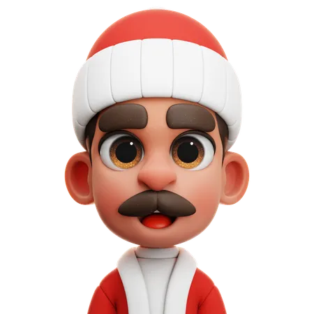 HOMEM COM TERNO DE PAPAI NOEL  3D Icon