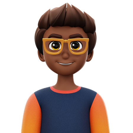 Homme à lunettes  3D Icon