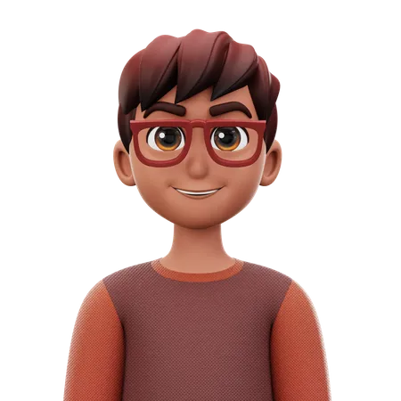 Homme à lunettes  3D Icon